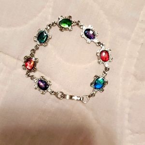 Silver Turtle Bracelet